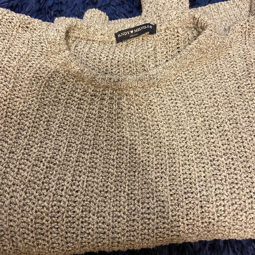 Brandy Melville Grey Knit Sweater